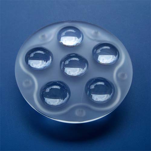 60degree Diameter 73mm 6in1 multi LED lens for Industrial lighting,Multi-purpose Led lighting(HX-73x6DT)