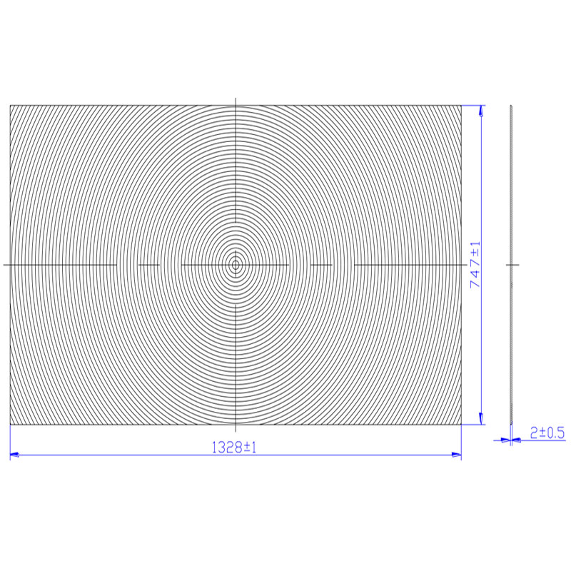 ( Dimension L1328mm  W747mm ) Solar Fresnel Lenses (PMMA )( HX-FS13281100)