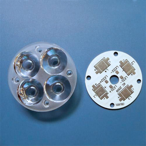 PCB for 4in1 LED lens(HX-50x4-PCB)